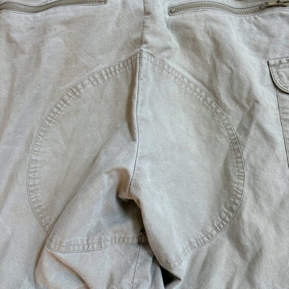 80s Banana Republic Convertible Zip-Off Pants Shorts Men's Safari Cargo Khaki 33 - Picture 9 of 11
